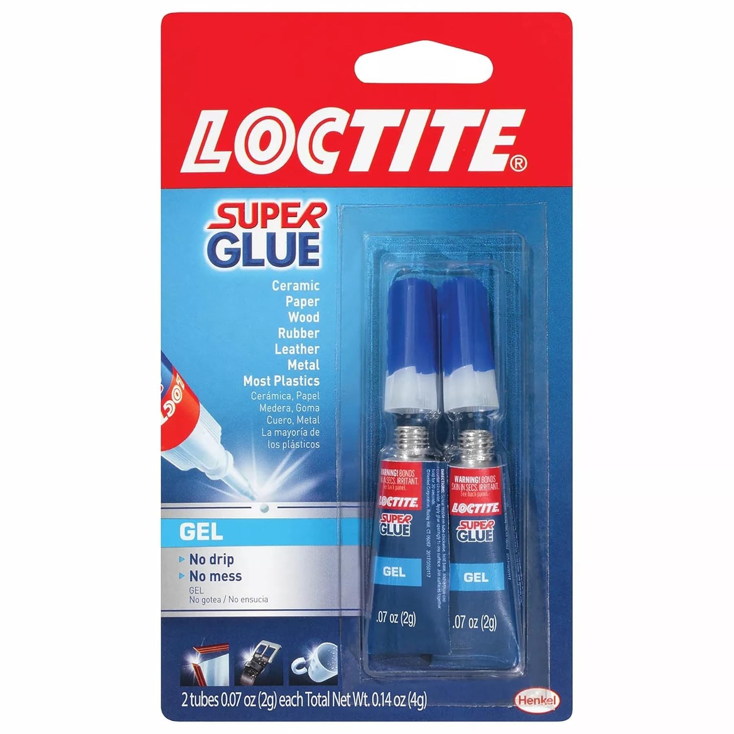 High-Viscosity Super Glue Gel 2-Pack – Dries Clear, Ideal for Crafts & Repairs