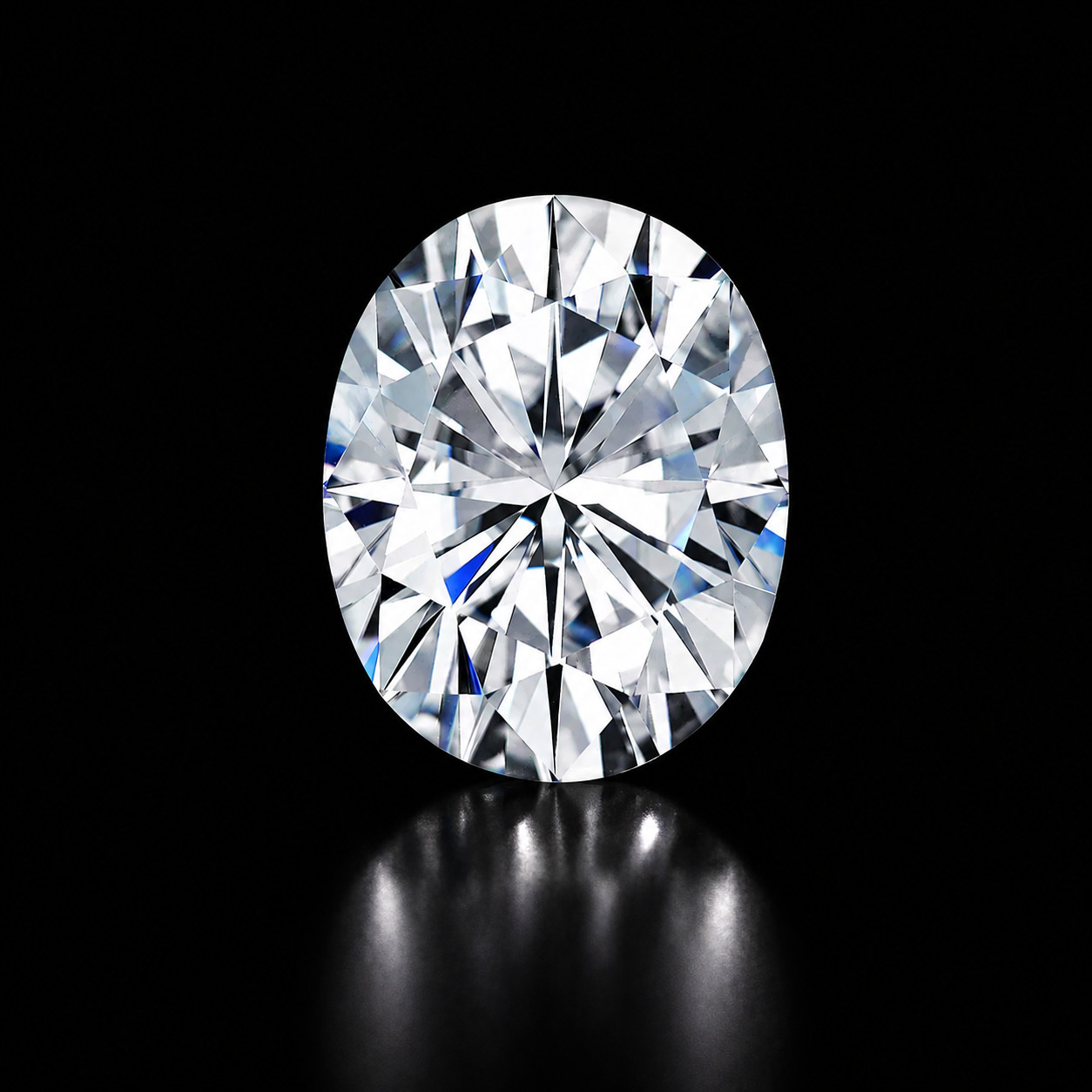 4 Ct Lab Grown White Diamond Oval Cut VVS1 D Grade Loose Stone 1 Pc