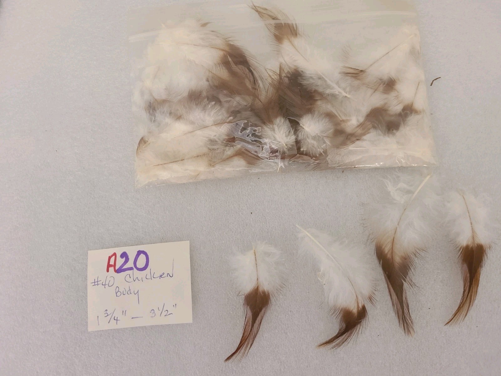 40 Rooster Hackle Feathers cruelty-free fly fishing A20