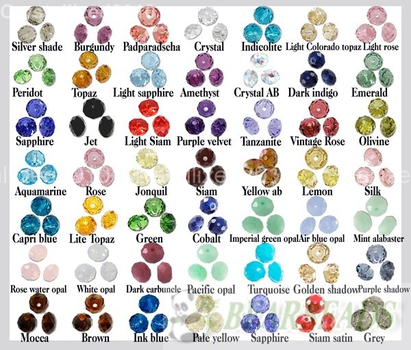 100Pcs Top Quality Czech Crystal Faceted Rondelle Spacer Beads 3mm x 4mm Pick