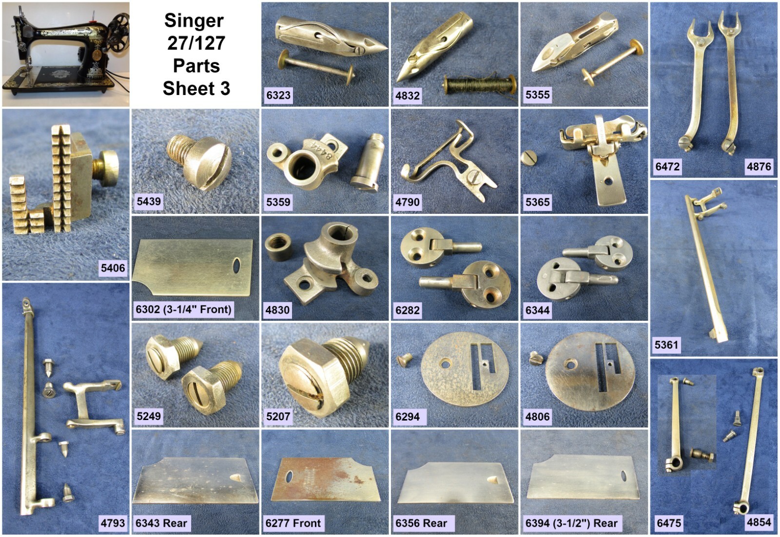 Singer Sewing Machine 27, 127, 28, 128 – Choose Your Parts! Free Ship Over $30
