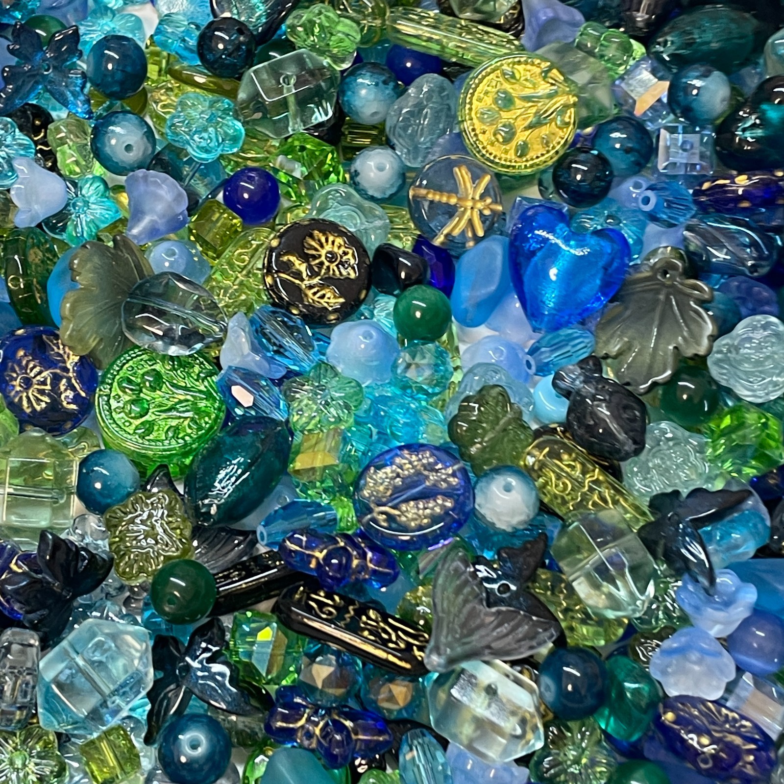 100g Handmade Glass Beads for Jewelry Making – 200 Mixed Styles Assortment