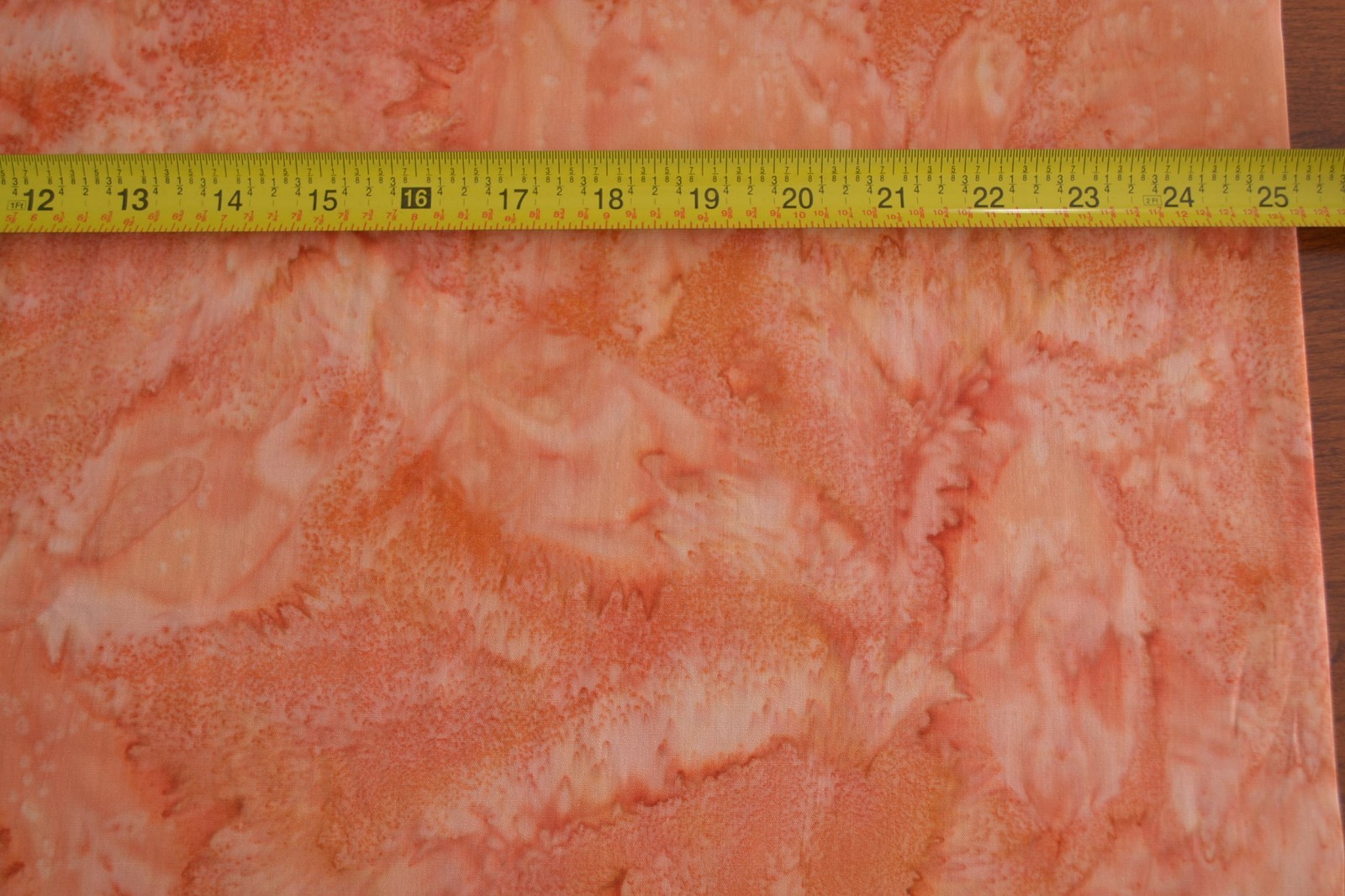 By 1/2 Yd, Orange on Orange Batik, Indonesia, Hoffman/1895-17 Orange, B481