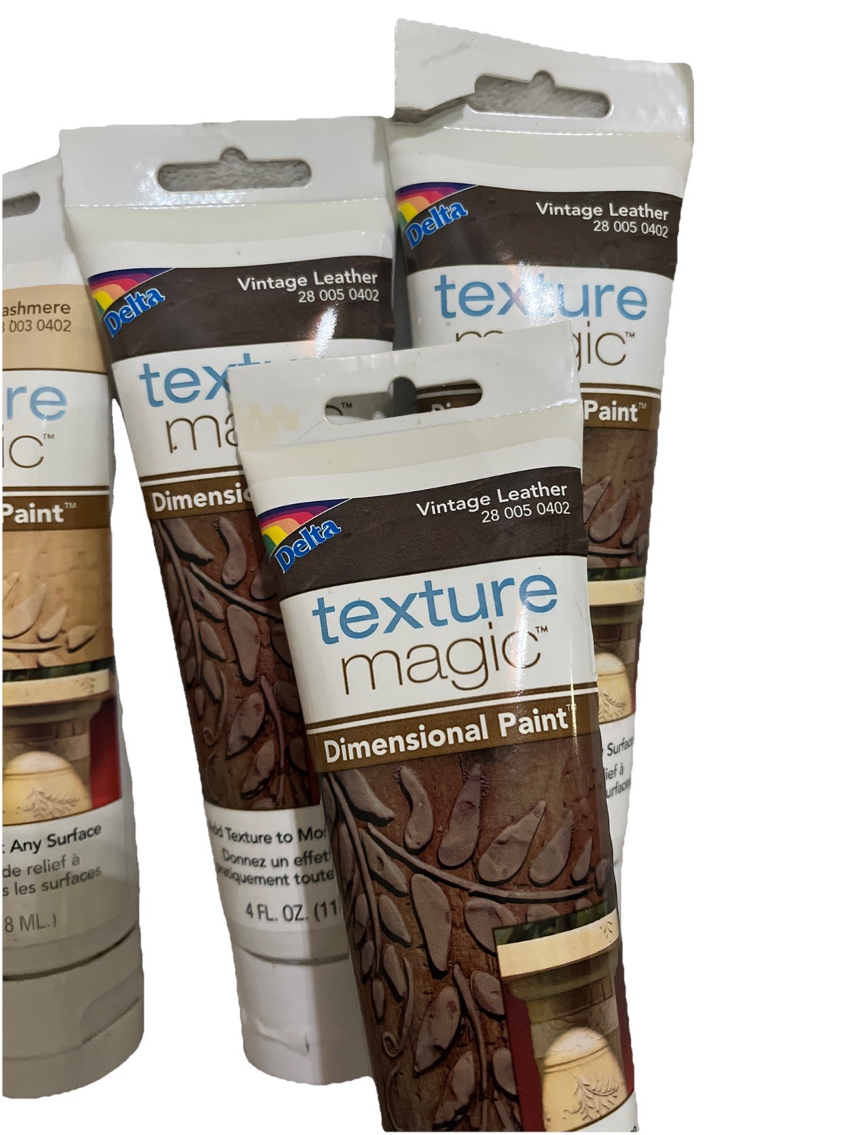 Delta Texture Magic Dimensional Paint 4 Fl Oz Tubes Earth Tones (11) Tubes Incl