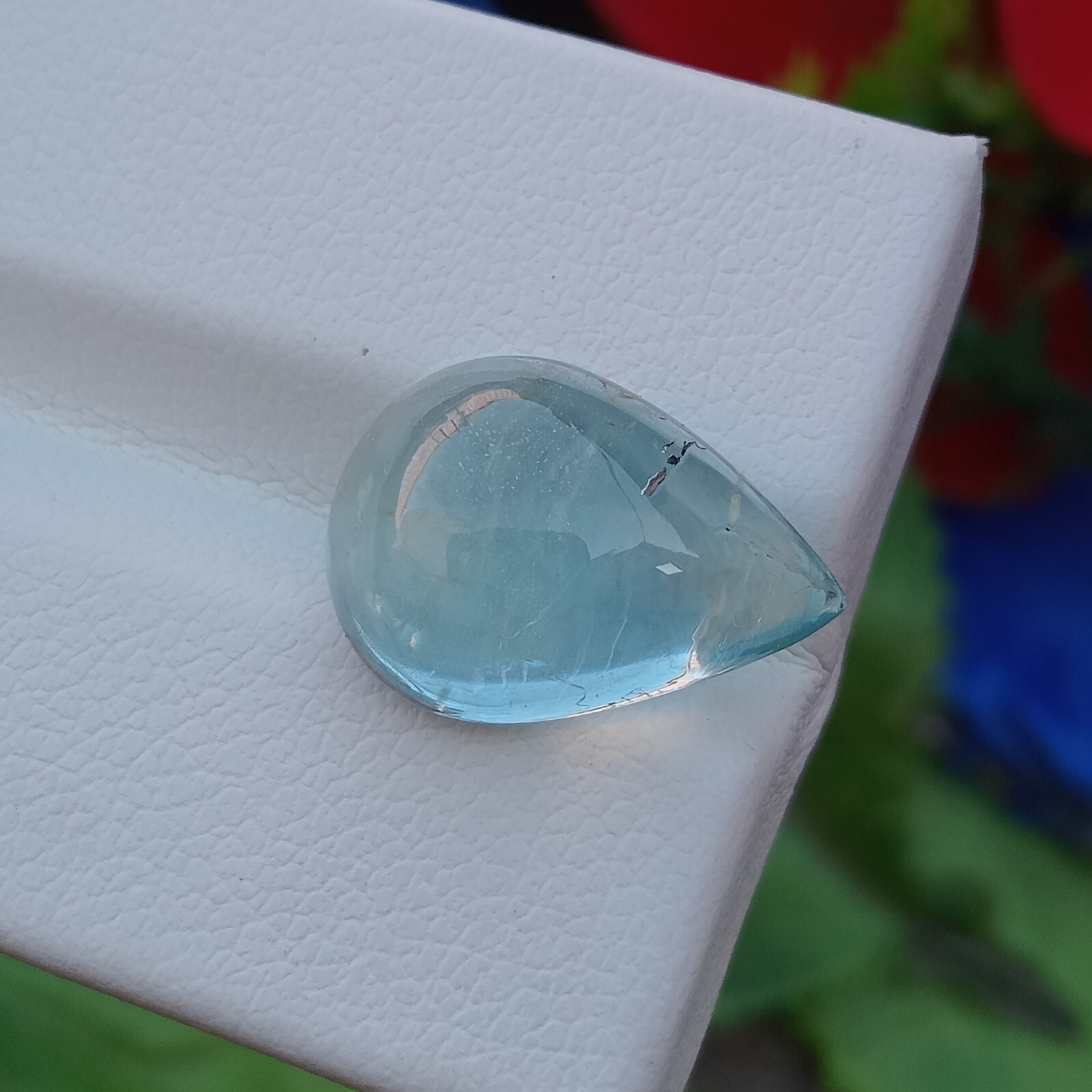 3.40ct Aquamarine Cabochon – 12x9mm Loose Gemstone for Jewelry Making