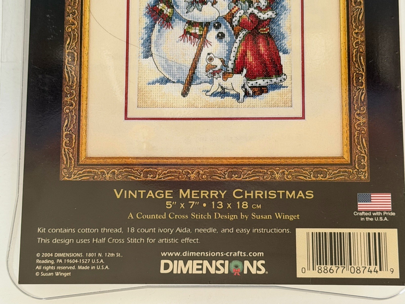 Dimensions Gold Collection Petites Cross Stitch Kit Vintage Merry Christmas Y2K