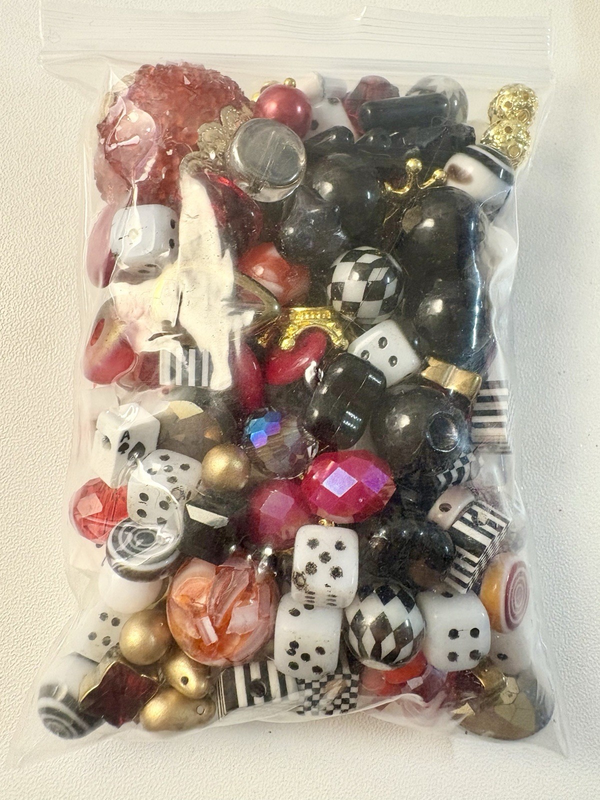 Casino Nights BEAD MIX for Jewelry Making – Glass, Gemstone, Boho, Czech