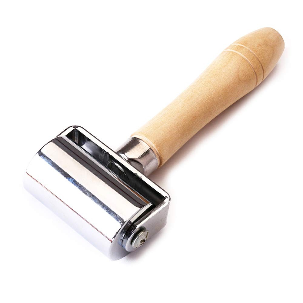 Leather Press Edge Roller Leather Glue Laminating Tool Platen Tool 60mm/2.4″inc