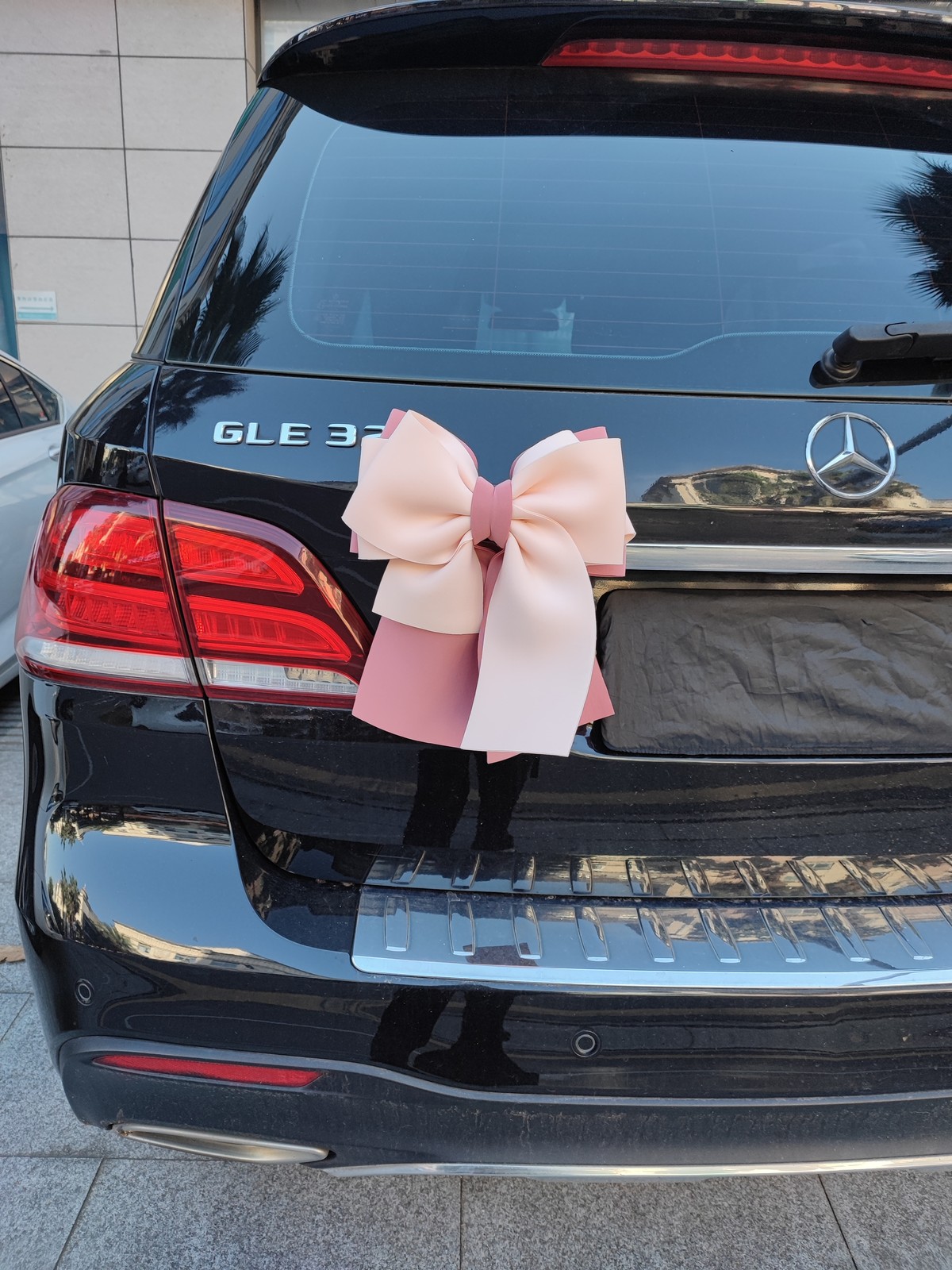 14-15 inchRemovable bow tie car rear trunk extra large car exterior decoration