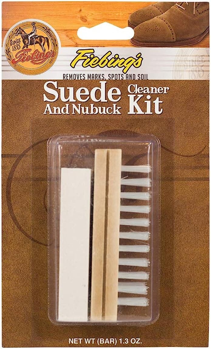 Fiebing’s Suede & Nubuck Cleaner Kit Protector Block Nylon Brush Eraser Gum Bar