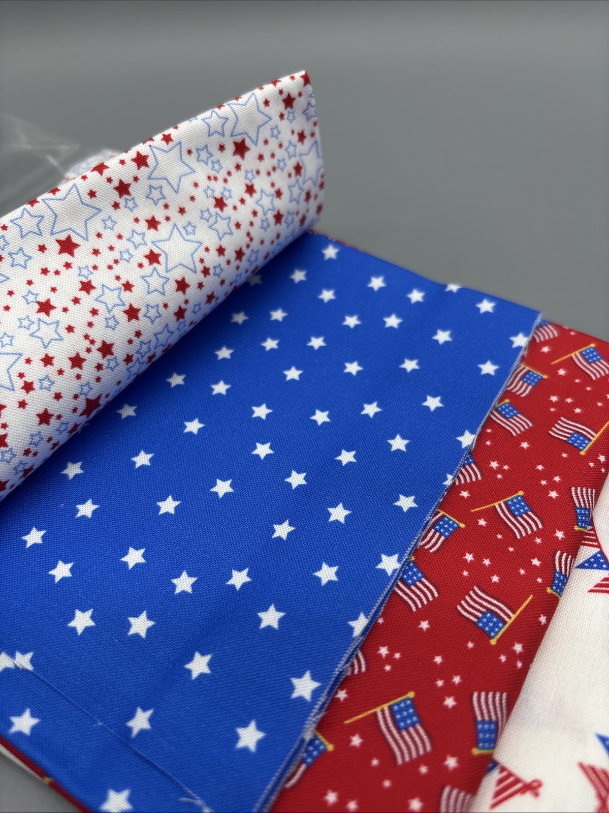 Villa Rosa Designs Unfilled American Flags Quilt Kit 11” X 58” Patriotic Pride
