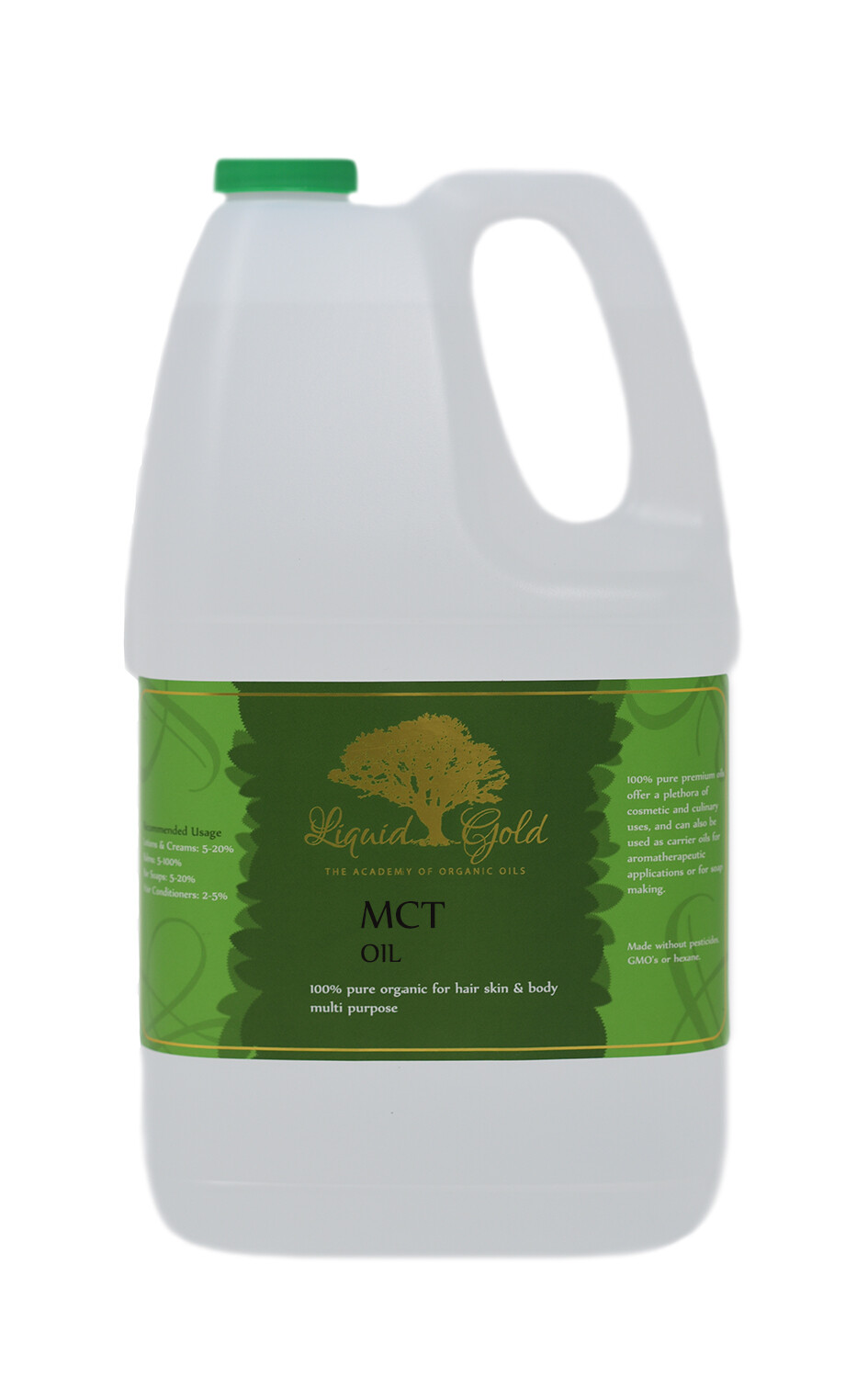 1 Gallon Premium MCT Oil Pure Organic Fresh Best Quality Skin Care Hair Vegan