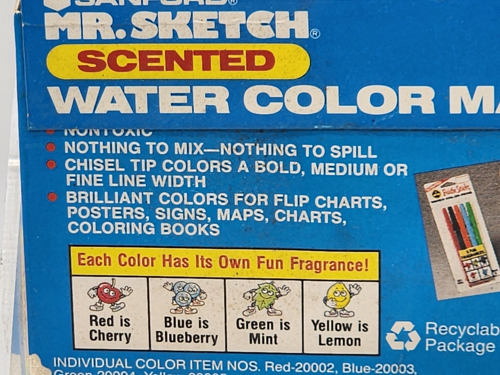 3 Packs UNUSED 12 Sanford Mr. Sketch Scented Water Color Markers VTG 1991 NOS