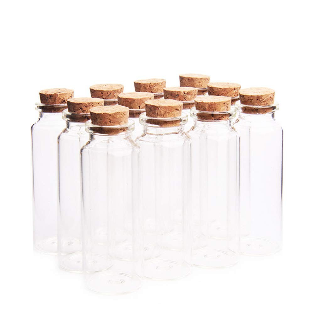 40ml Potion Bottles,Glass Bottles with Cork Stopper,Small Glass Jars for Wedding