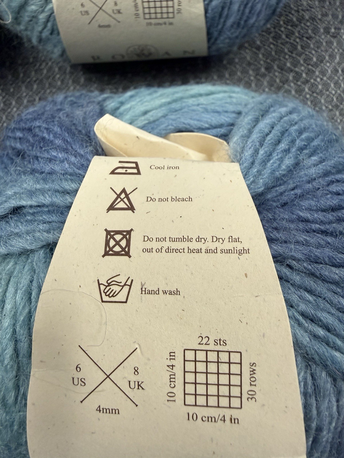 Rowan Tapestry Discontinued Yarn SH180 Lot 165 -7 Skeins + Partial Blue Gradient