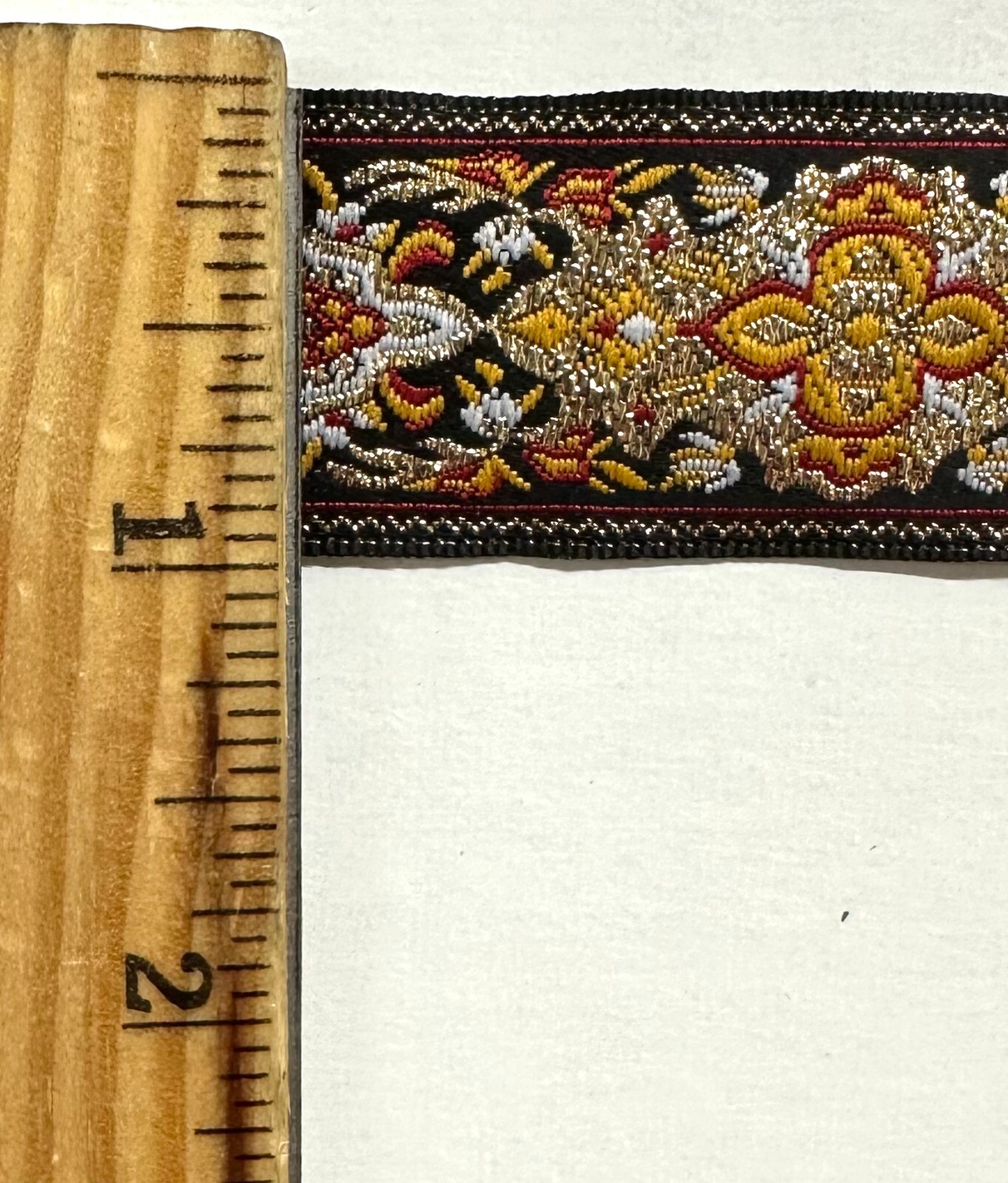 1″ Jacquard Woven Metallic Ribbon Trim – 10 Continuous Yards!