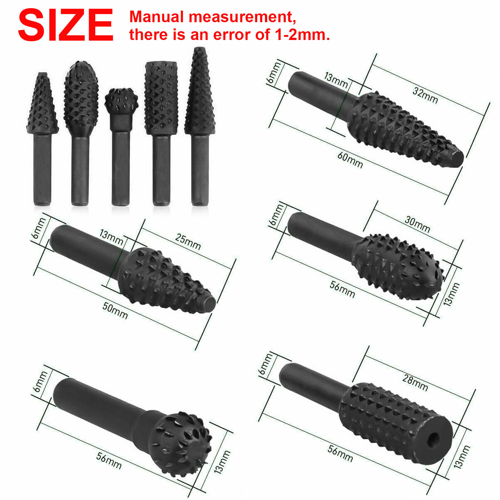 5PCS 1/4” Drill Bit Set Cutting Tools for Woodworking Knife Wood Carving Tool