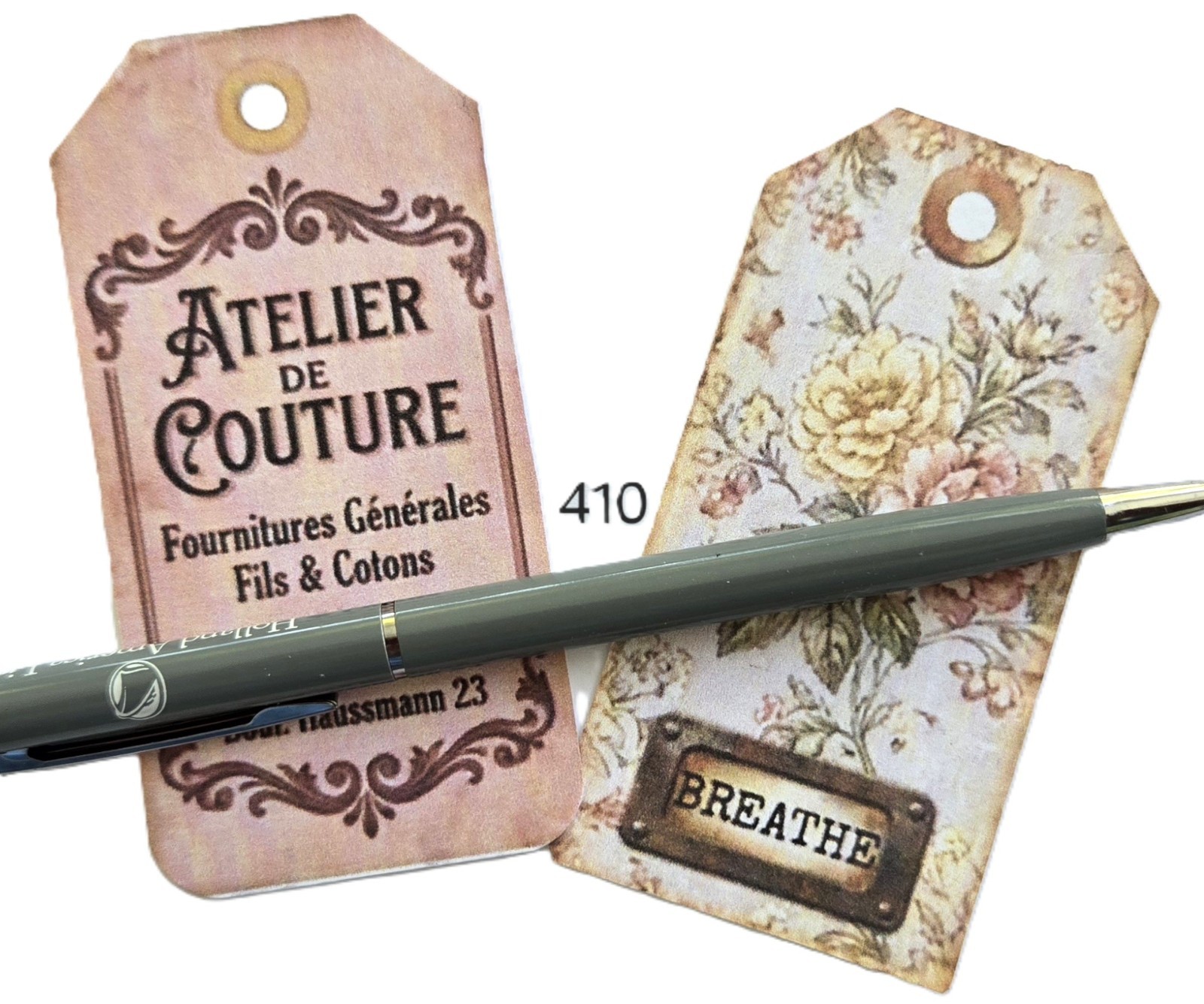 Vintage style Tags Supplies Scrapbooks Junk Journal 410