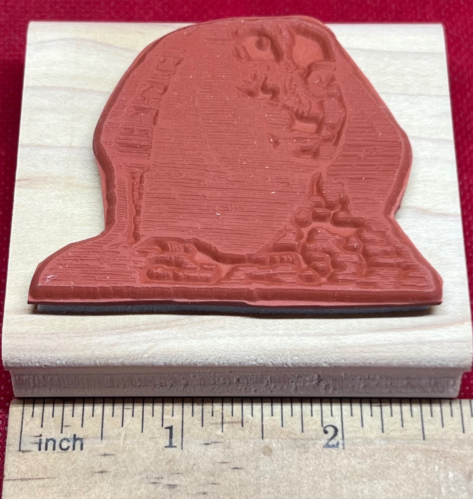Sphinx Travel Egypt Giza World Wonder 2001 Rubber Stamp Stampin Up