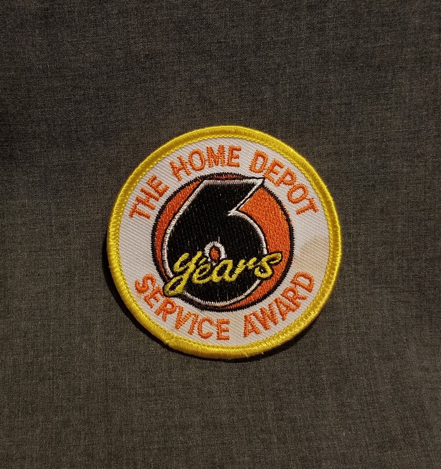 LMH Patch 6 YEARS SERVICE AWARD Employee HOME DEPOT Customer Merit 2.5″