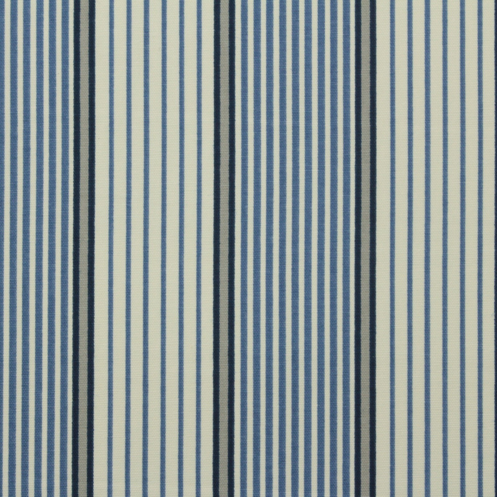 P KAUFMANN JOHN NAVY BLUE WHITE PINSTRIPE COTTON MULTIUSE FABRIC BY YARD 54″W
