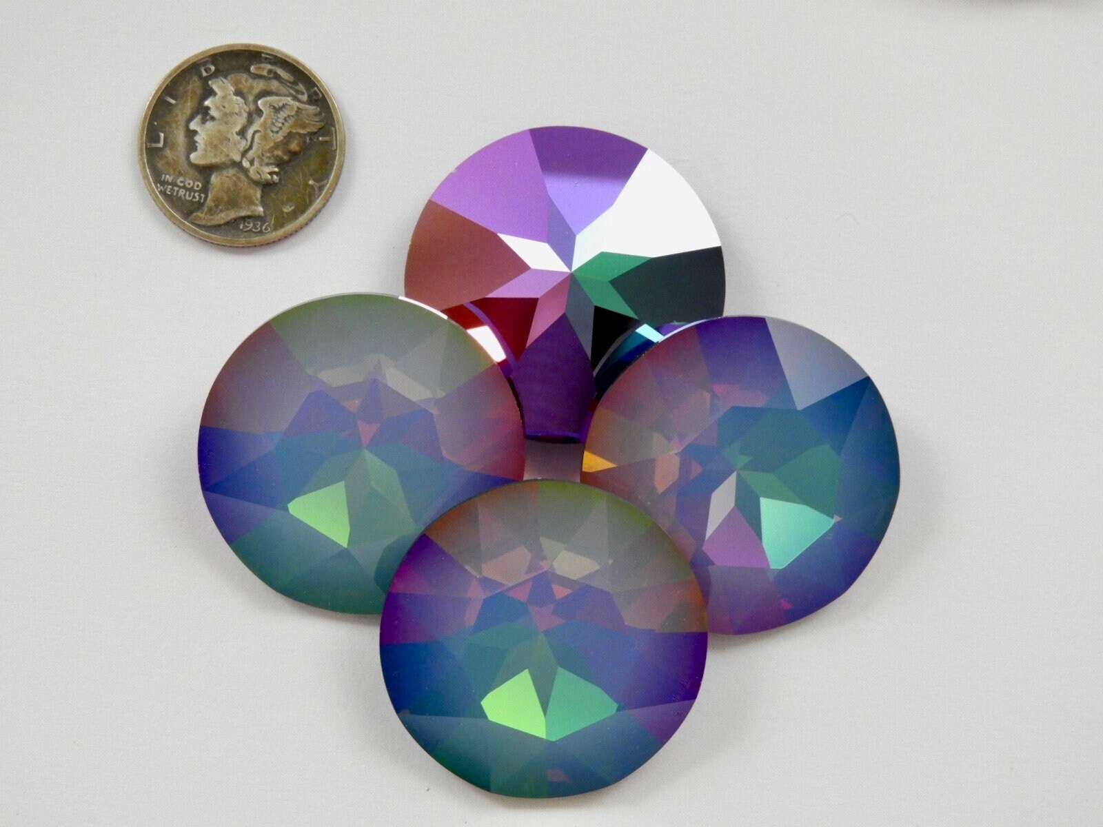 Mystic Moonlight UNF (27mm) Swarovski 1201 Dentelle Rivoli Stone