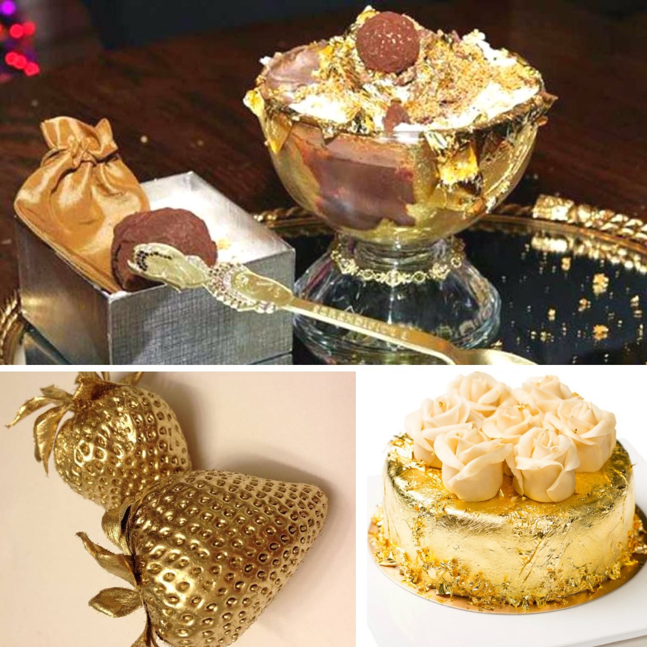 Pure Edible Gold Leaf 24K Art Food Facial Spa Gilding Make Up Nail Fashion x1000