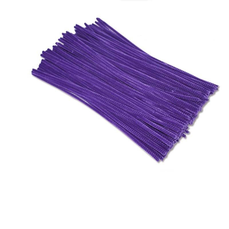 300 Pcs Thick Pipe Cleaners Craft Supplies 3 Assortment Pastel Macaron Purple Gr