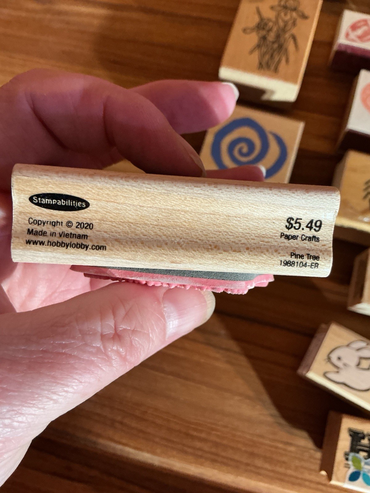 Wooden Rubber Stamps Vintage Lot Of 23 Various Artists, Sizes, And Brands