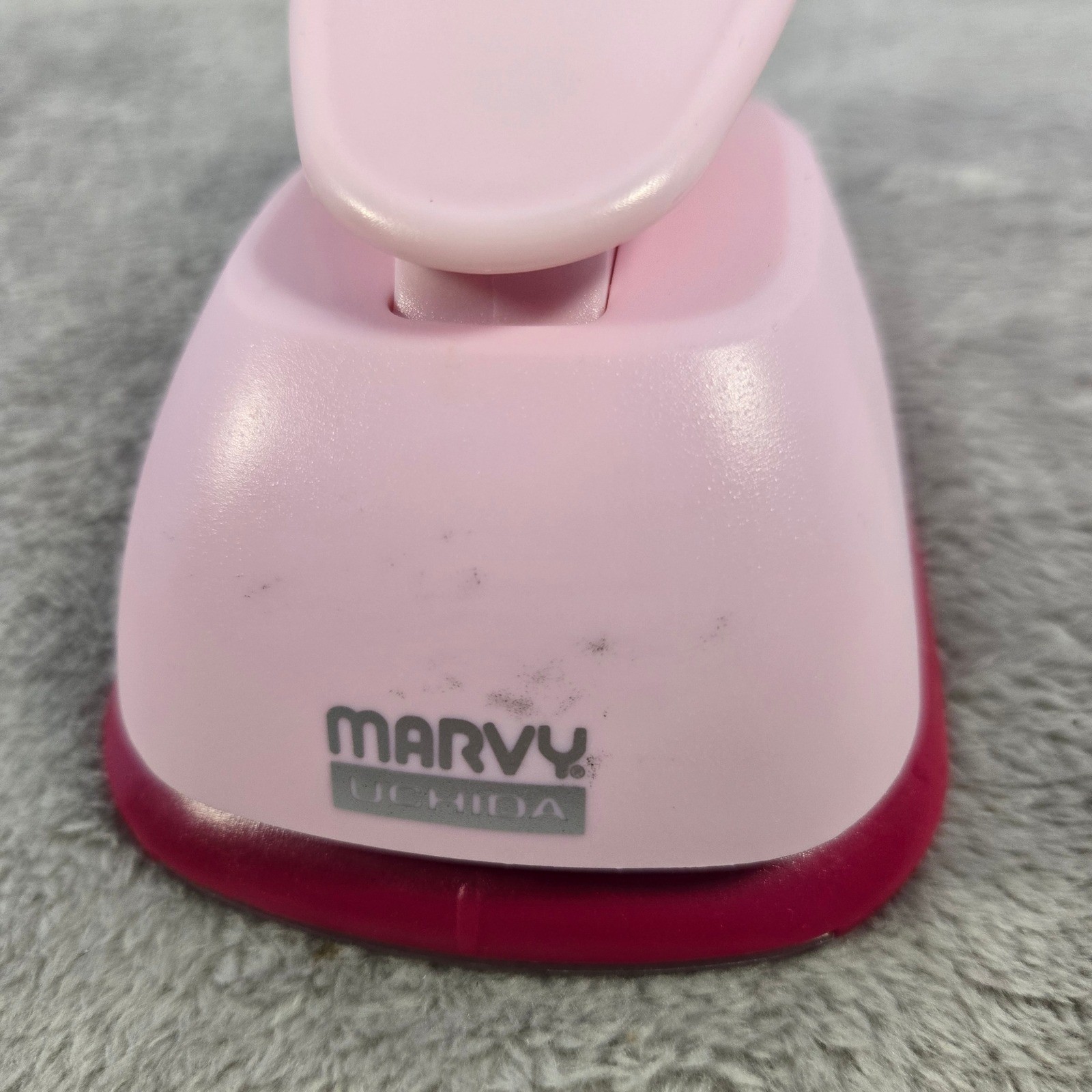 Marvy Uchida Mega Paper Punch Rectangle Shape Pink Craft Scrapbooking Tool