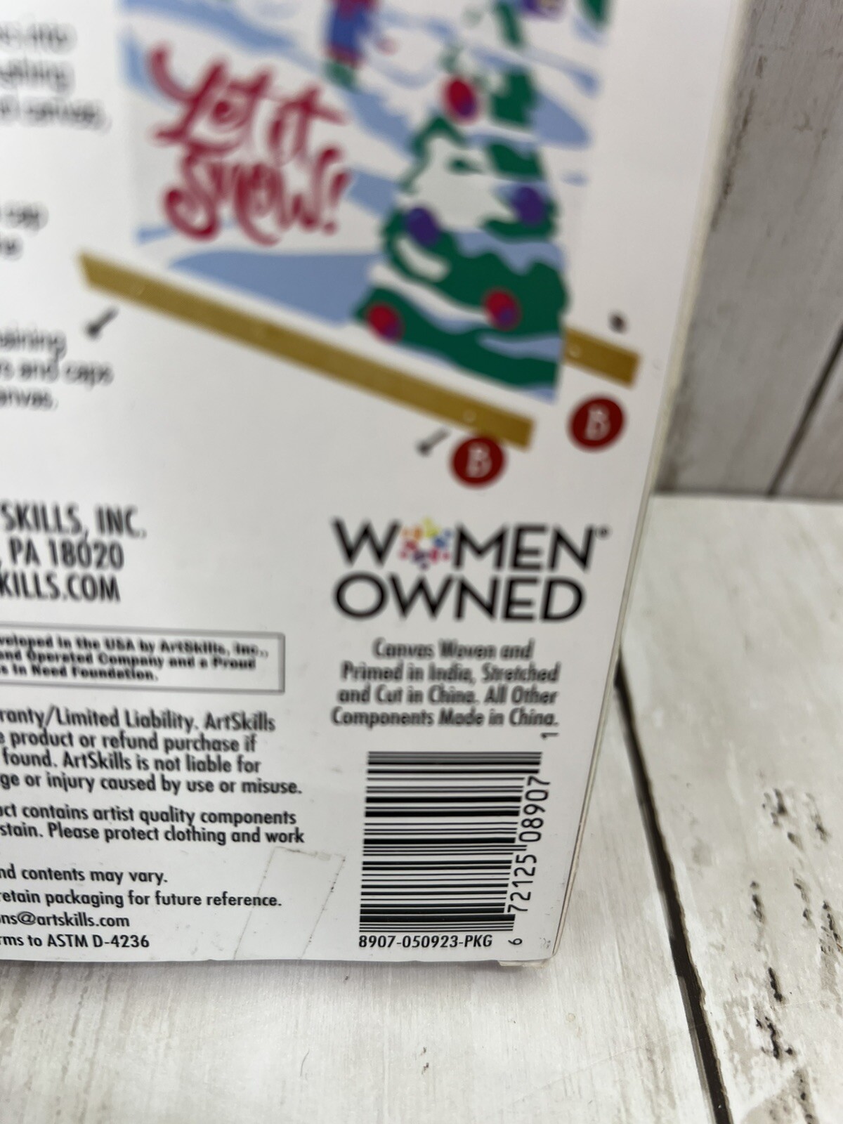 Art Skills Paint by Number Lot of 3 Christmas Kits Snowmen Cardinal New Unopened
