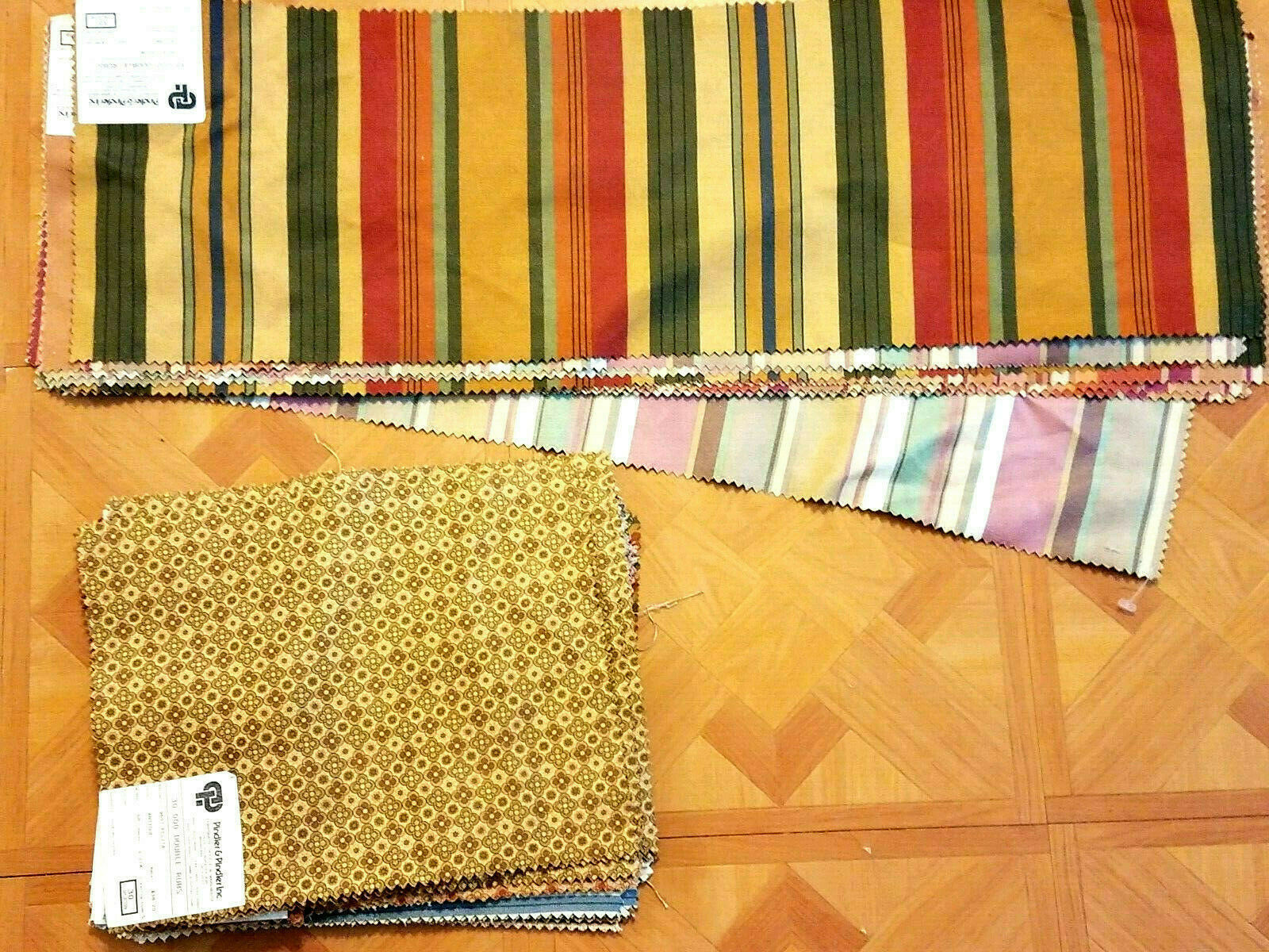 lot 41 PINDLER & PINDLER fabric 2 pounds of SAMPLES, 27 9×11.5″ & 14 9×28.5″