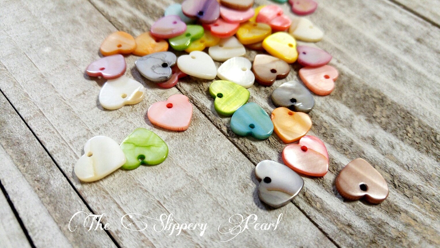 10 Heart Charms Shell Charms Assorted Charms Set Valentines Charms
