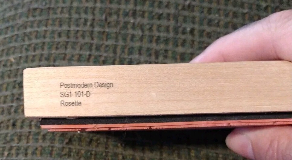 Postmodern Design SG1-101-D Rosette Rubber Stamp 2.5″ x 4.5″