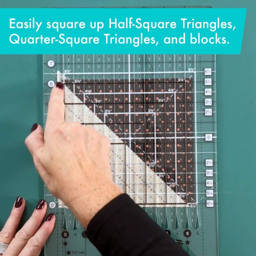 Creative Grids Stripology Mini Slotted Quilting Ruler CGRGE3 8-1/2in x 12-1/2in