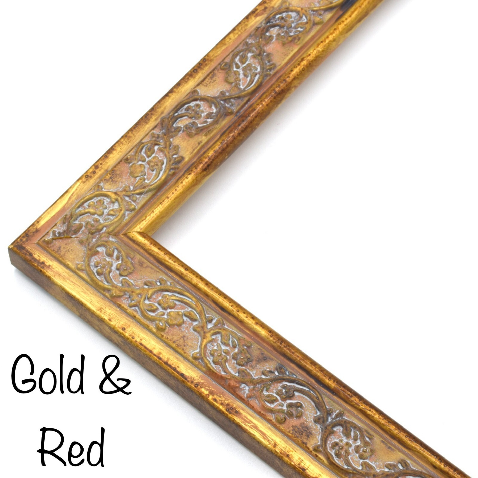 Decorative Ornate Picture Frame, Elegant Wood Custom Frames For Wall Art, Gold