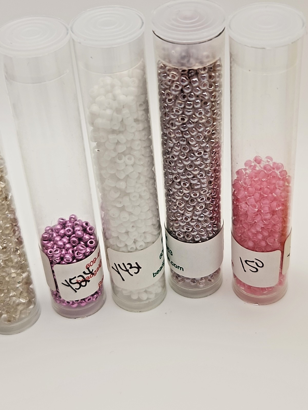Lot of 29 Assorted Sizes Glass Seed Bead Tubes Jewelry Making Craft Beads Mixed