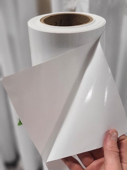 6.0 mil Matte White Perm Remov Semi-Rigid Self-Adhesive Vinyl Solvent/Latex Roll