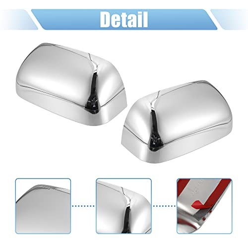 Pair Car Exterior Chrome Plated Power Mirror Cover Caps for Dodge for Ram