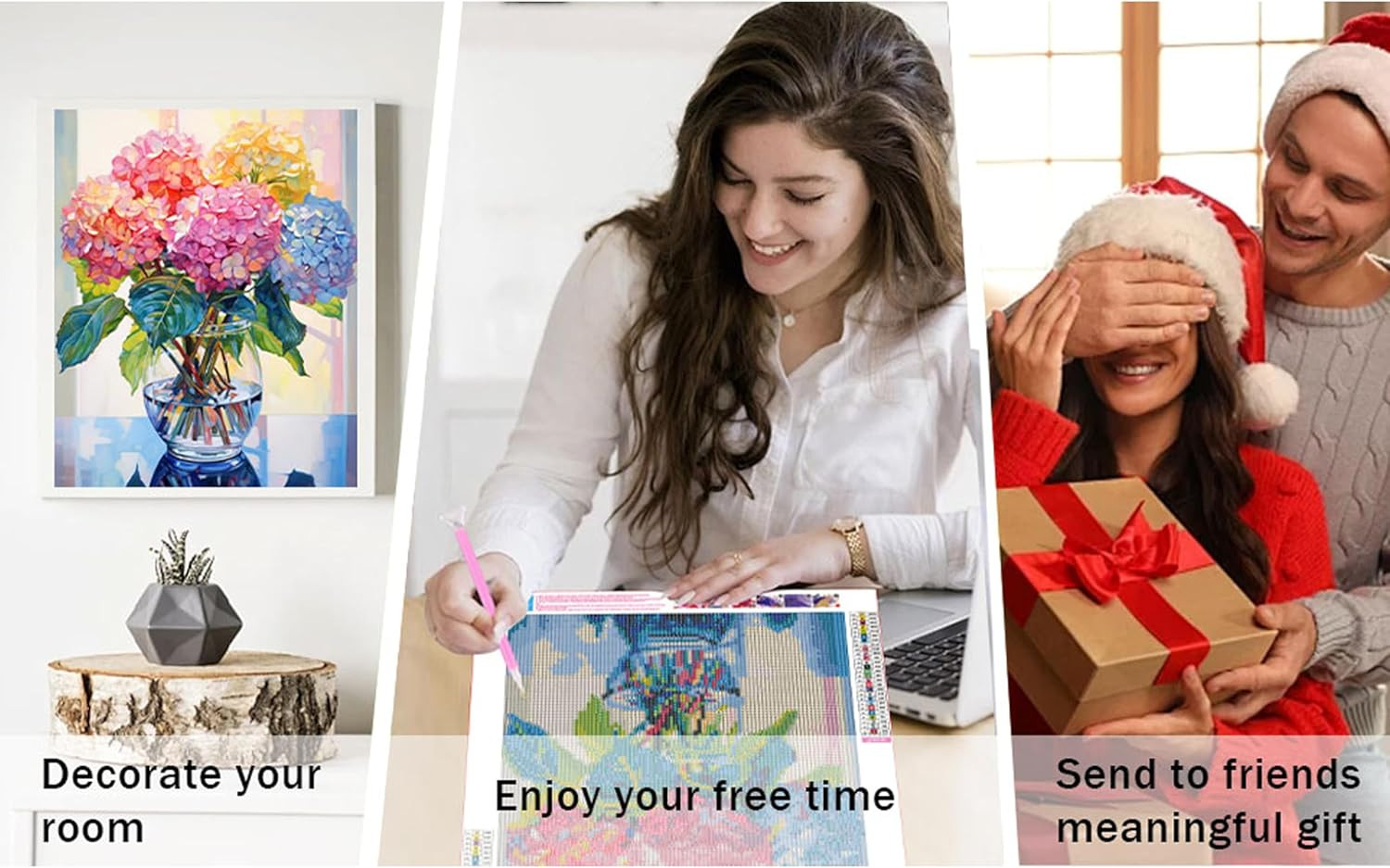 Hydrangea Diamond Painting Kits for Adults-Flowers Diamond Art Kits for Adults,5