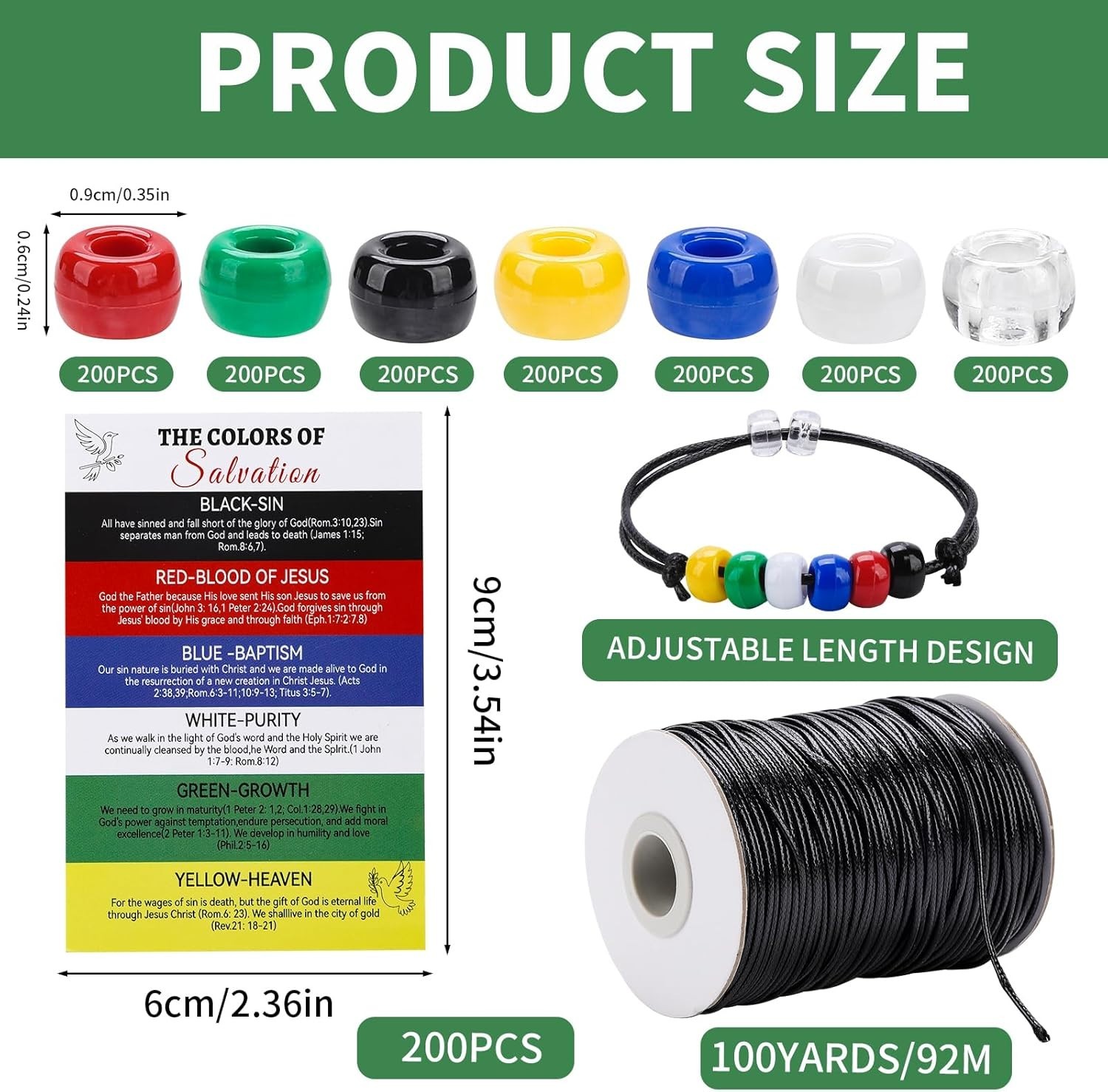 Engaging Plan of Salvation Bracelet Craft Kit for All Ages – 1400 Beads Included