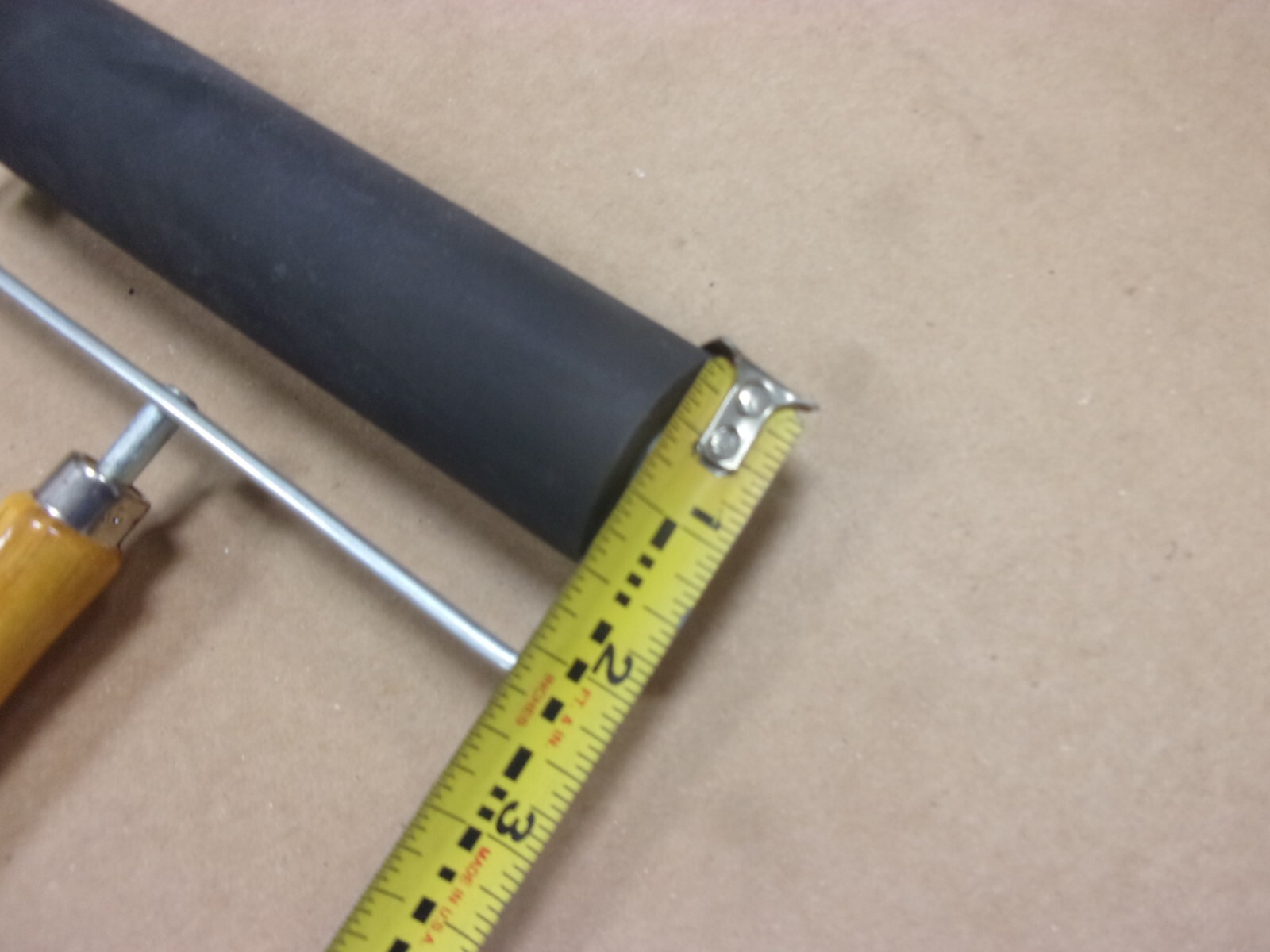 RollRite 6″ Soft Rubber Brayer Hand Roller Inking Block Art Printing Ink Vtg Old