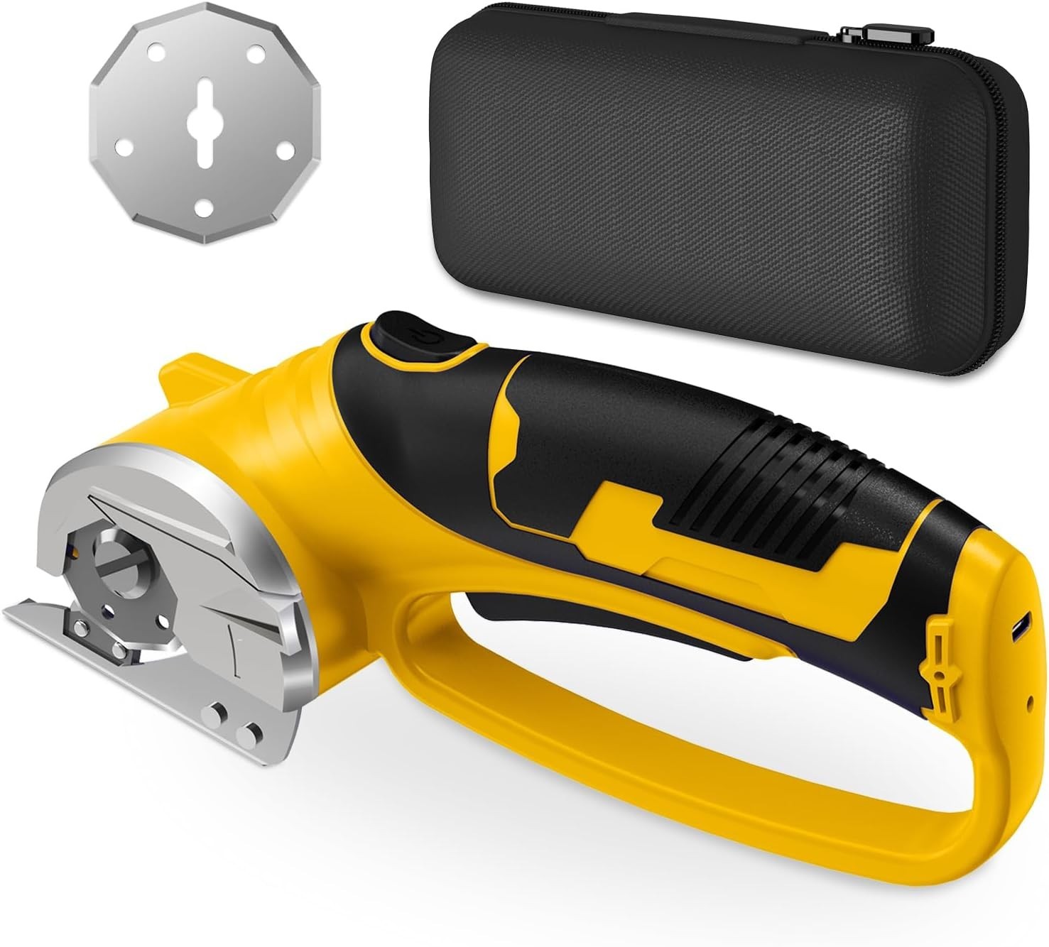 Cordless Electric Scissors, 4V Rechargeable Box Cutter & Cardboard Cutter wit…