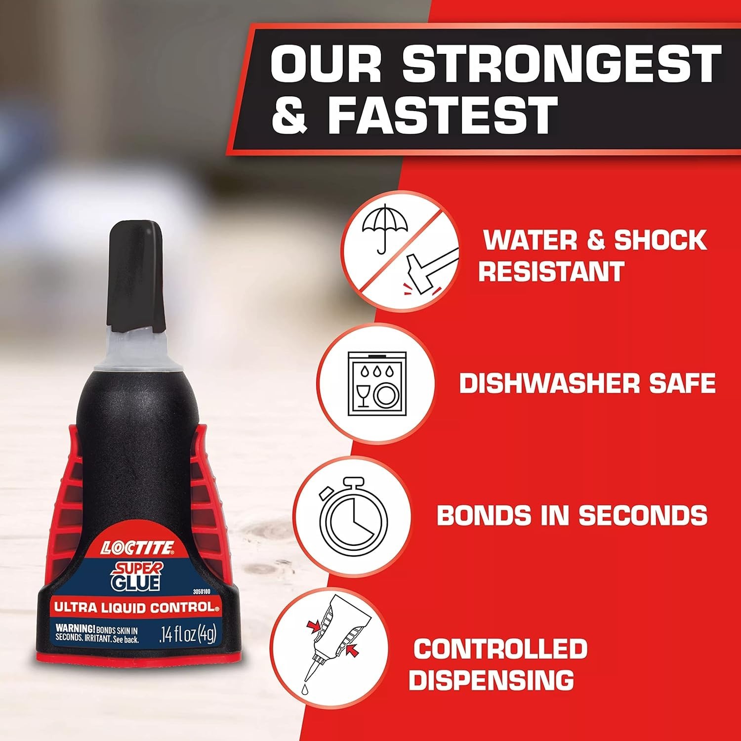 Super Glue Ultra Liquid Control 0.14 fl oz – Precision Adhesive for Repairs