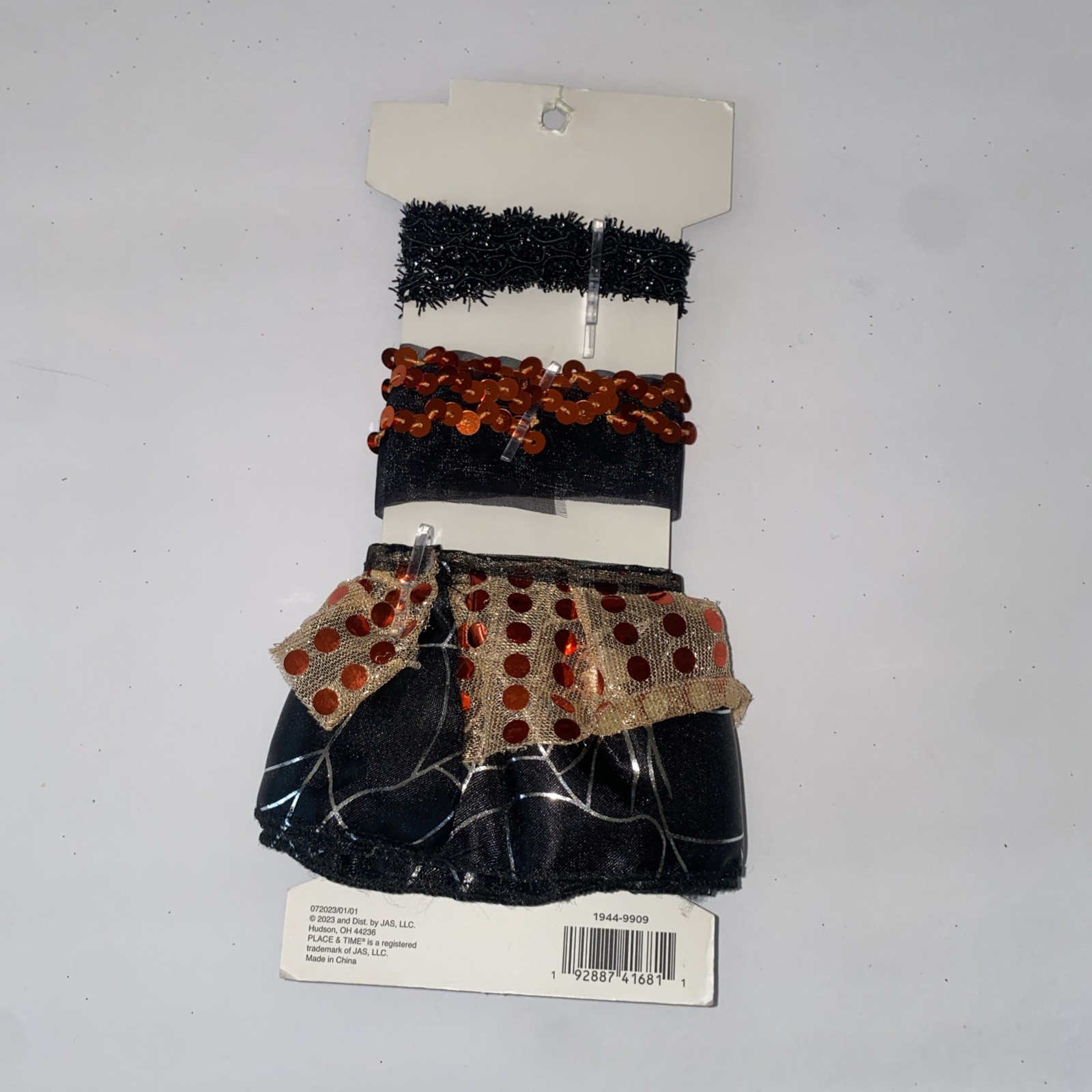 3 Count Halloween Trim For Sewing/Embellishment (SHIPS IN 24 HOURS)