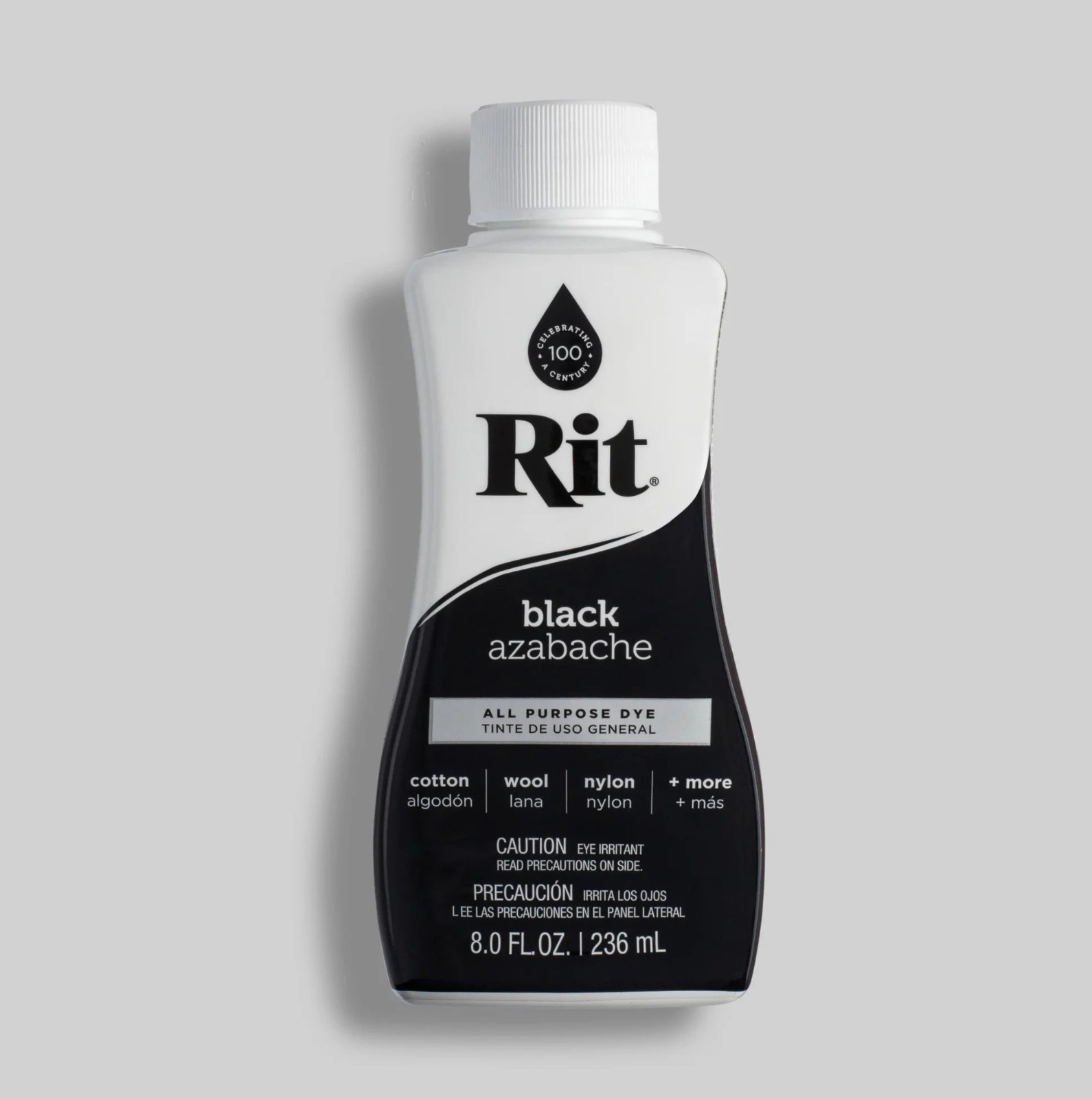 Rit All-Purpose Black Liquid Dye, 8 fl oz Bottles (Pack of 2)