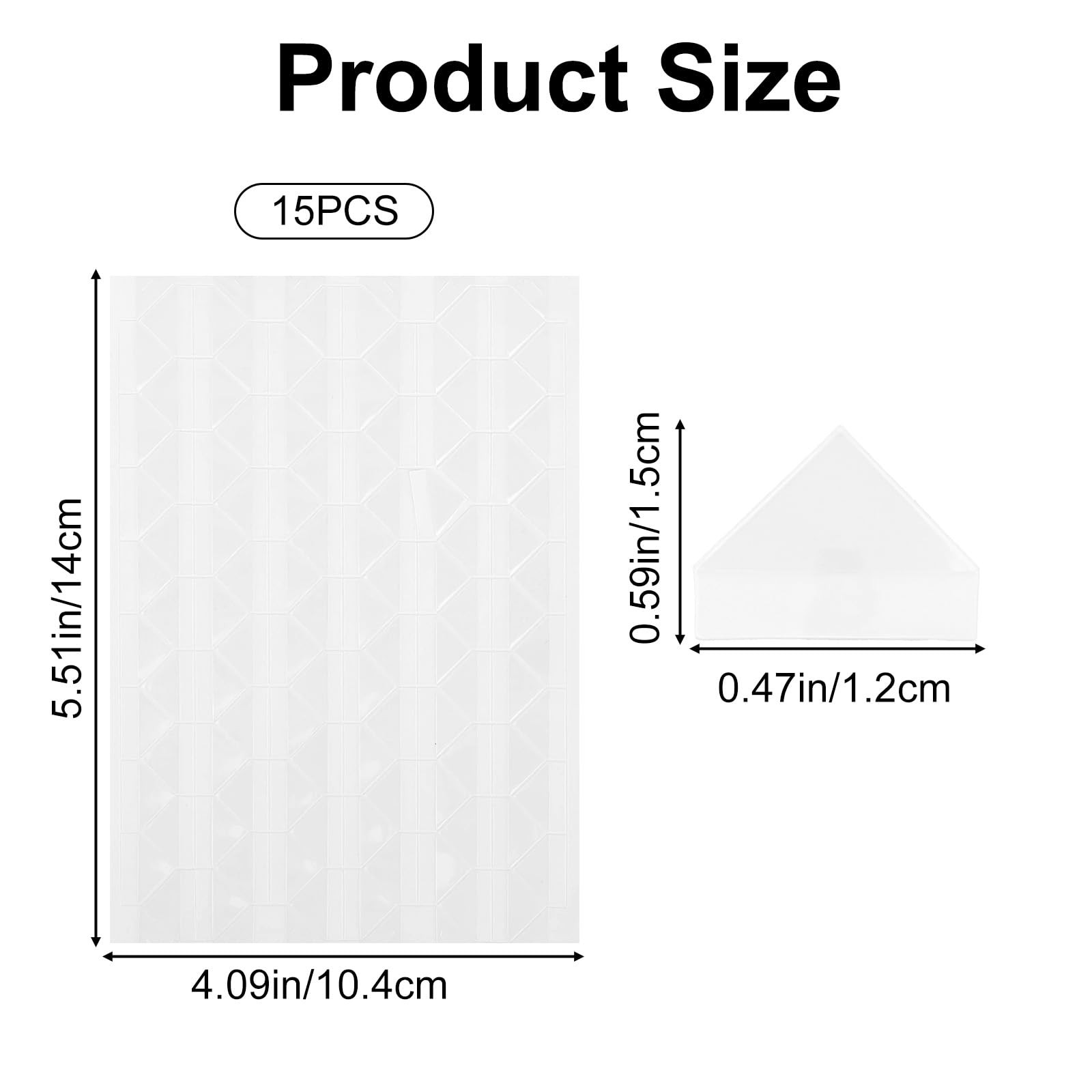 15 Sheets Photo Mounting Corners for Scrapbooking, Clear Self Transparent