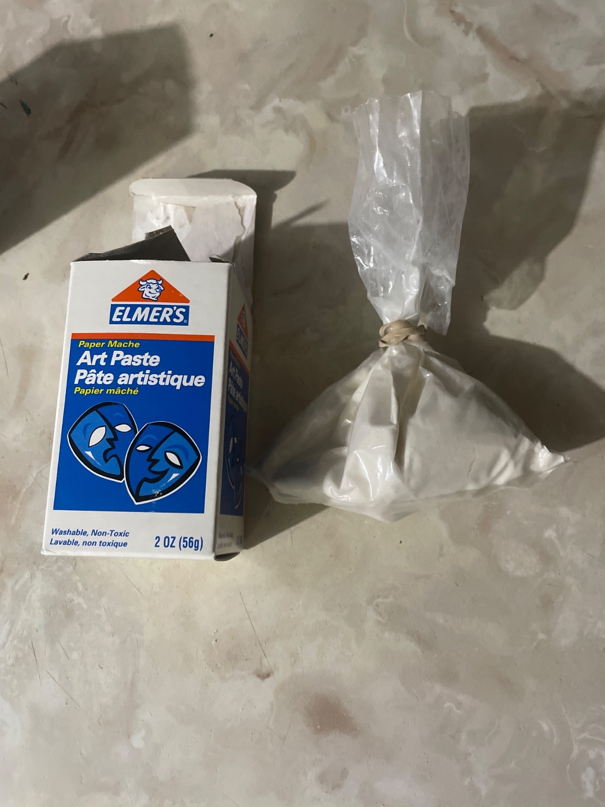 2 Elmer’s Art Paste Paper Mache Adhesive Washable Non-Toxic 2oz Boxes