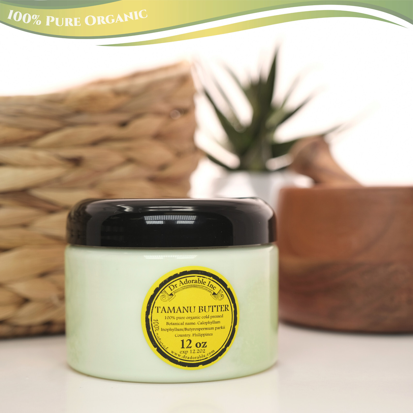 Premium Organic Tamanu Butter 100% Pure Raw Cold Pressed 2oz up to 12 lb