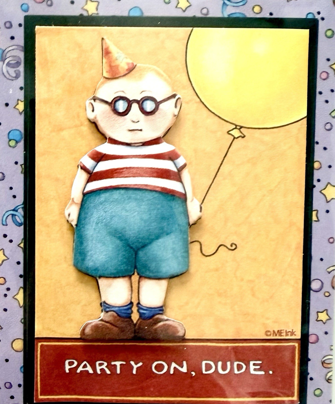 Mary Engelbreit Dimensional Stickers- Birthday Boy Celebration – Cards, Carfts